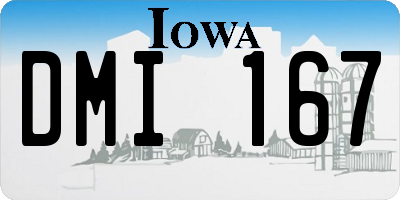 IA license plate DMI167