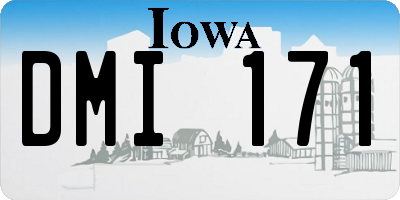 IA license plate DMI171