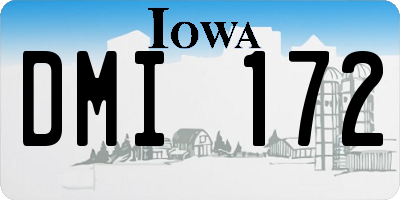 IA license plate DMI172