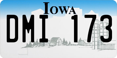 IA license plate DMI173