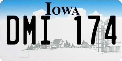 IA license plate DMI174