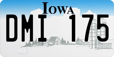 IA license plate DMI175