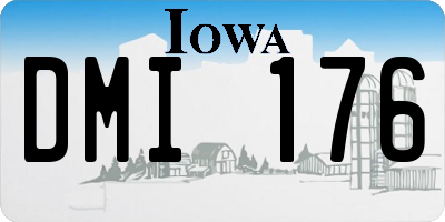 IA license plate DMI176