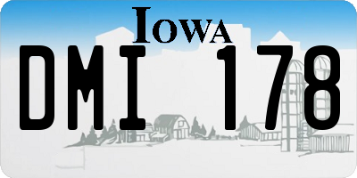 IA license plate DMI178