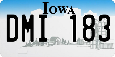 IA license plate DMI183