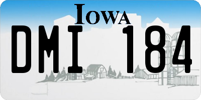 IA license plate DMI184