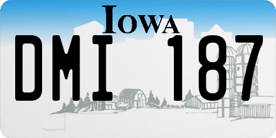 IA license plate DMI187