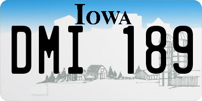 IA license plate DMI189