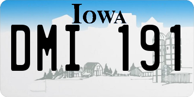 IA license plate DMI191