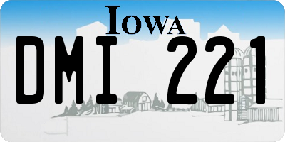 IA license plate DMI221