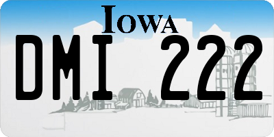 IA license plate DMI222