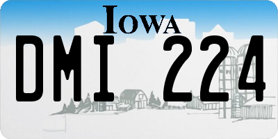 IA license plate DMI224