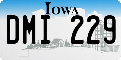 IA license plate DMI229