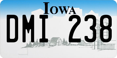 IA license plate DMI238