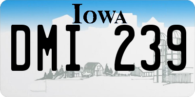 IA license plate DMI239