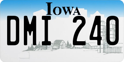 IA license plate DMI240
