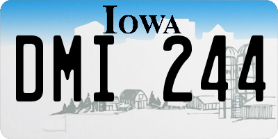 IA license plate DMI244