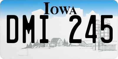 IA license plate DMI245