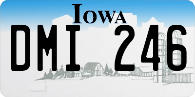 IA license plate DMI246