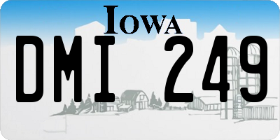 IA license plate DMI249