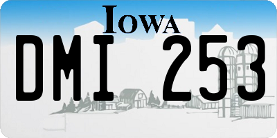 IA license plate DMI253