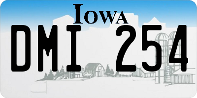 IA license plate DMI254