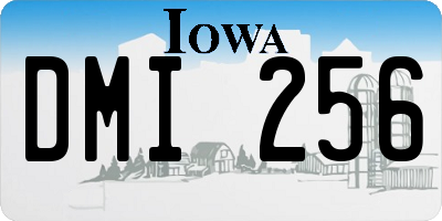 IA license plate DMI256