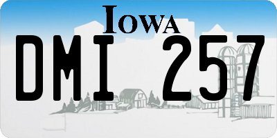 IA license plate DMI257
