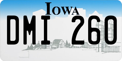 IA license plate DMI260