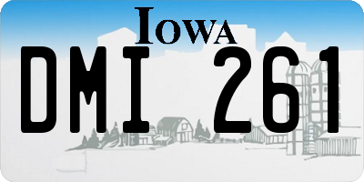 IA license plate DMI261