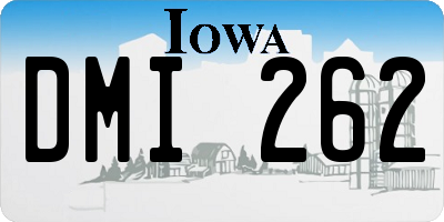 IA license plate DMI262