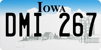 IA license plate DMI267