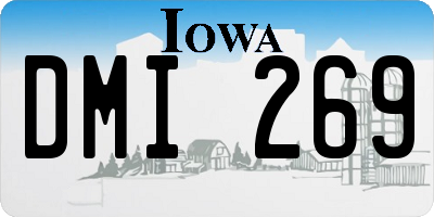 IA license plate DMI269