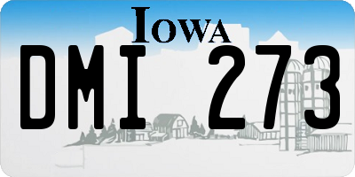 IA license plate DMI273