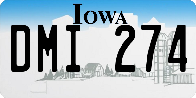 IA license plate DMI274