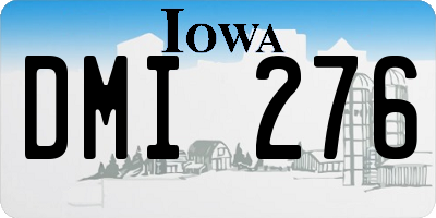 IA license plate DMI276