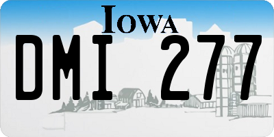 IA license plate DMI277