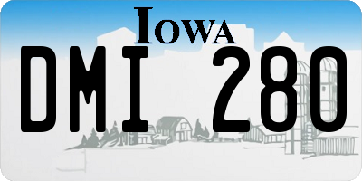 IA license plate DMI280