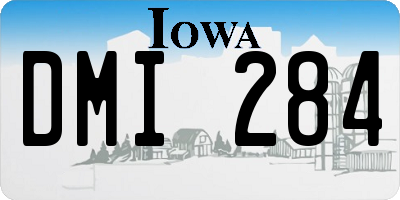 IA license plate DMI284