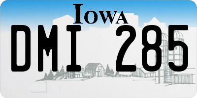 IA license plate DMI285