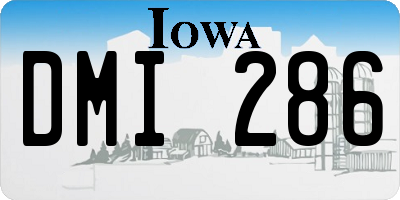 IA license plate DMI286