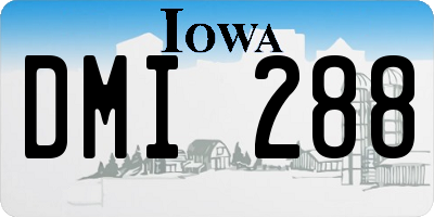 IA license plate DMI288