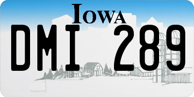 IA license plate DMI289
