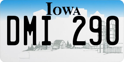 IA license plate DMI290