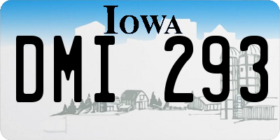 IA license plate DMI293