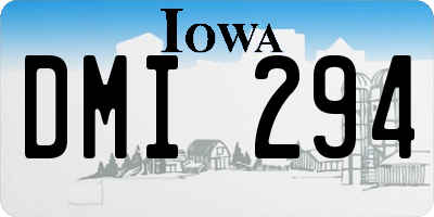 IA license plate DMI294
