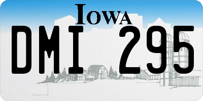 IA license plate DMI295