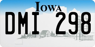 IA license plate DMI298