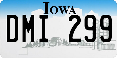IA license plate DMI299