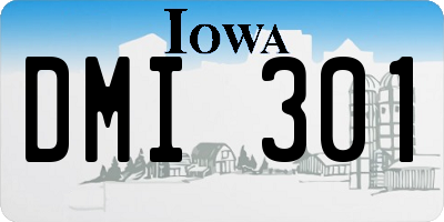 IA license plate DMI301